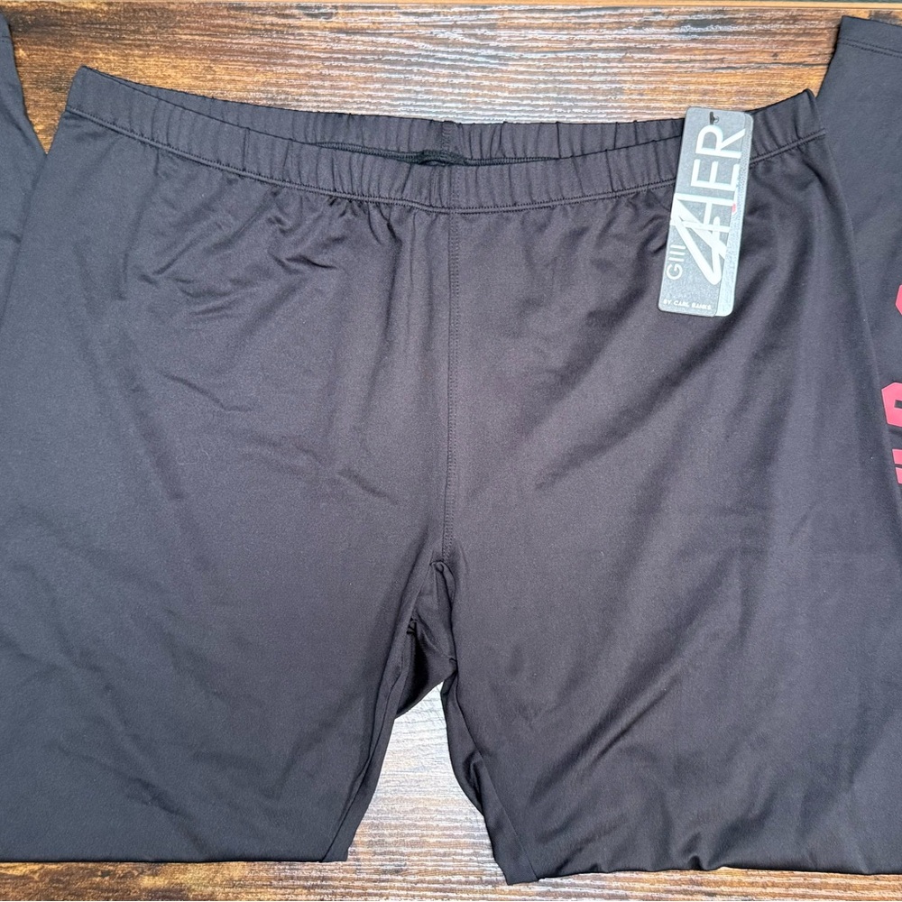 NFL Black Leggings with Kansas City Branding - Picture 3 of 5